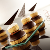 photo design de religieuse chocolat pour délice et création